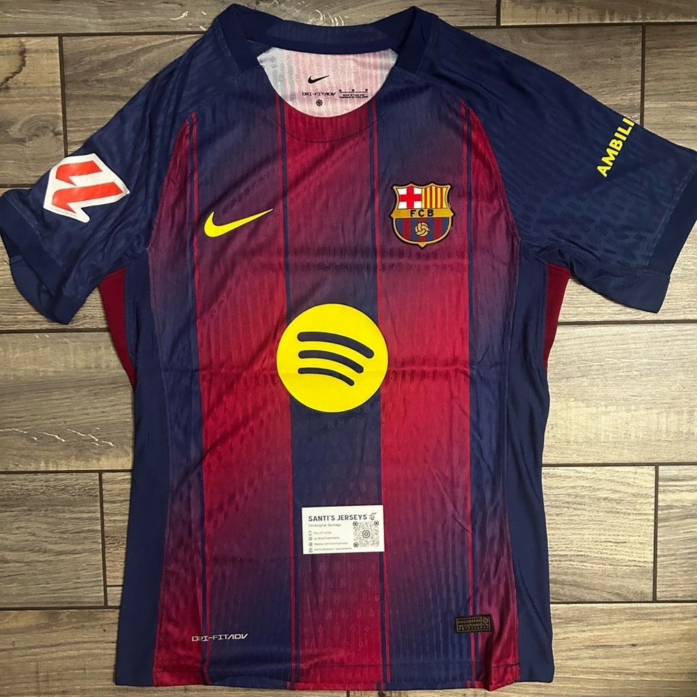 Fc Barcelona 25/26 Home Size Medium | Player Version | La liga Badges